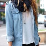 chemise en jeans femme
