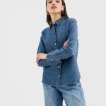 chemise en jeans femme
