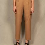 pantalon camel femme