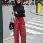 pantalon carreaux femme