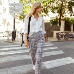 pantalon carreaux femme