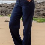 pantalon lin femme chic