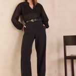 pantalon noir fluide